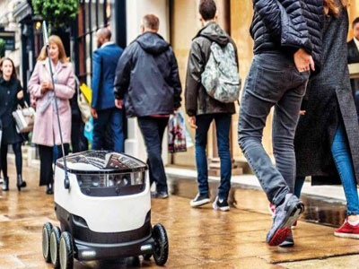 روبوتات التوصيل تغزو الشوارع البريطانية