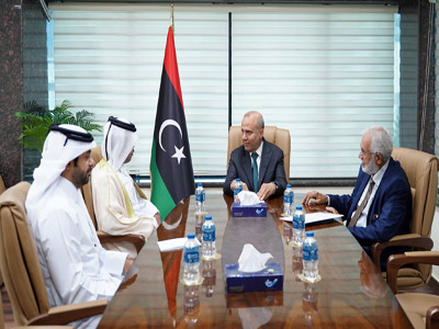 اللافي يبحث مع السفير القطري تطورات العملية السياسية في ليبيا