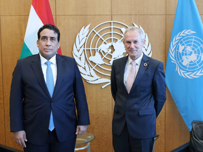 رئيس الدورة الحالية للجمعية العامة للأمم المتحدة يؤكد للمنفي دعم الأمم المتحدة للاستقرار في ليبيا من خلال انتخابات حرة وشفافة 