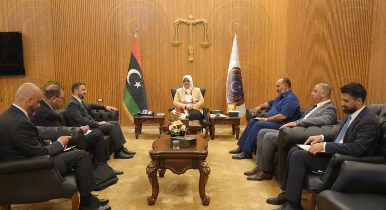 وزيرة العدل تبحث تعزيز التعاون القضائي وتبادل الخبرات مع سوريا
